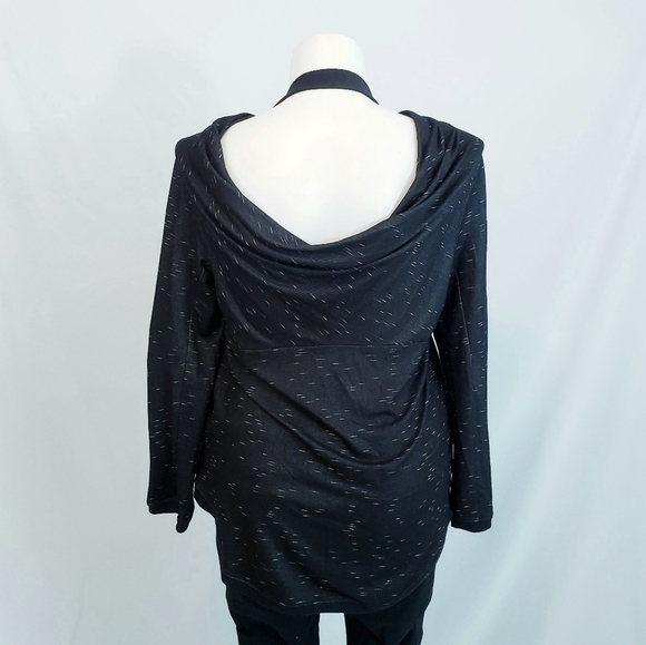 NWT BCBGeneration Drape Back Track Jacket Sweatshirt Athleisure - Picture 5 of 10